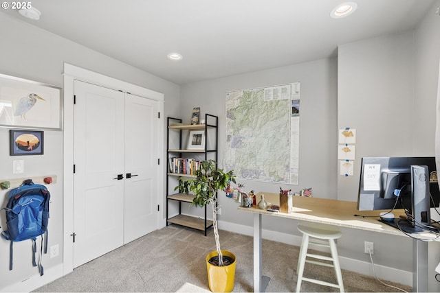 3588 Nestucca Loop, Eugene, OR 97408 - home office with carpet flooring and recessed lighting