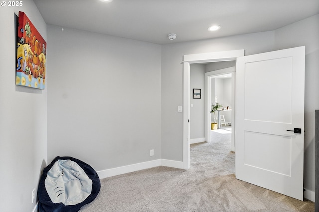 3588 Nestucca Loop, Eugene, OR 97408 - spare room with a smoke detector, light colored carpet, and recessed lighting