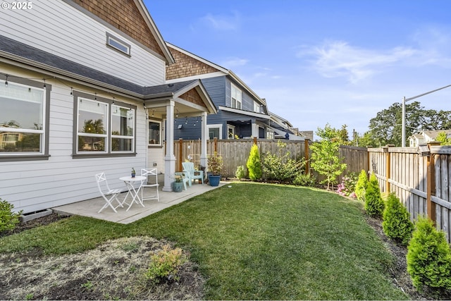 3588 Nestucca Loop, Eugene, OR 97408 - fenced backyard featuring a patio