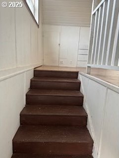 view of stairway