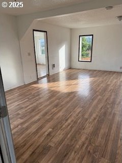 interior space with wood finished floors