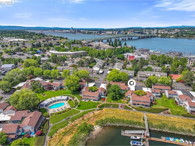 570 N Hayden Bay Dr, Portland, OR 97217 - drone / aerial view of a notable bridge and a large body of water