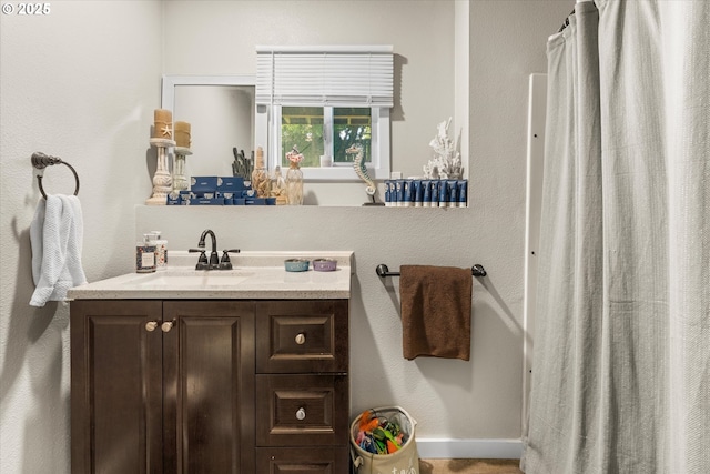 22165 SE Mark Rd, Damascus, OR 97089 - bathroom with vanity and curtained shower
