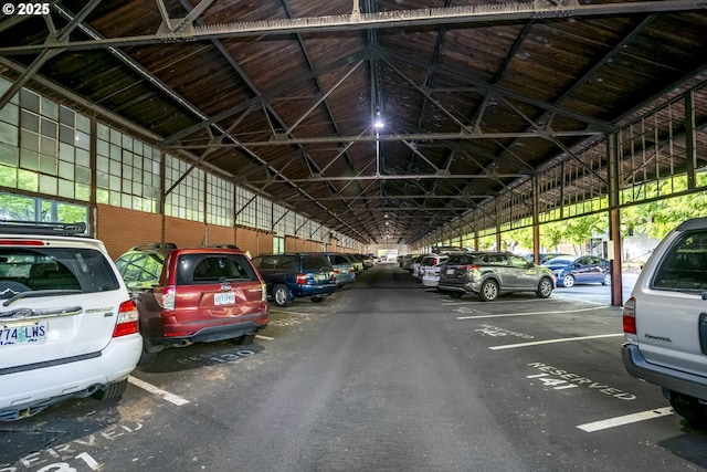 view of vehicle parking