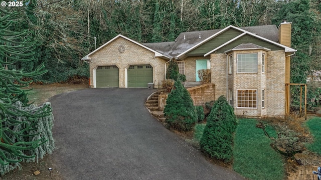 view of front of house featuring a garage