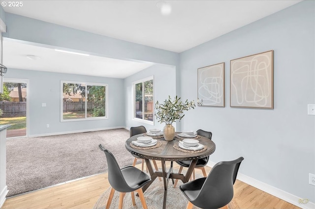 513 SE 103rd Ave, Vancouver, WA 98664 - dining space featuring healthy amount of natural light, baseboards, and light wood-style flooring