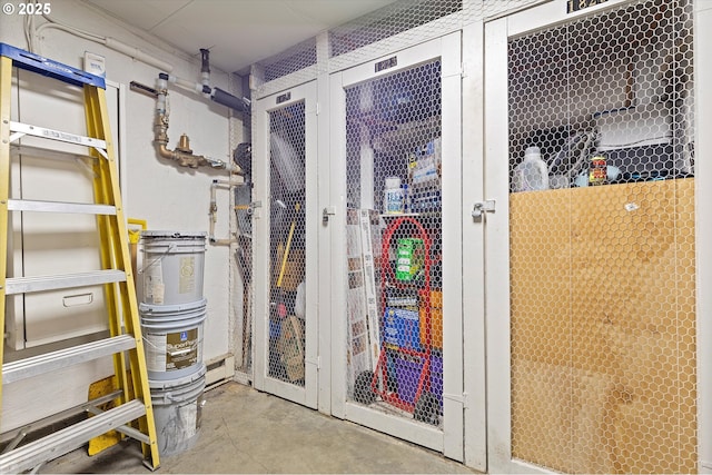 view of storage