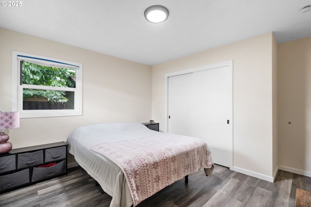 4220 SE 130th Ave, Portland, OR 97236 - bedroom with wood finished floors and a closet