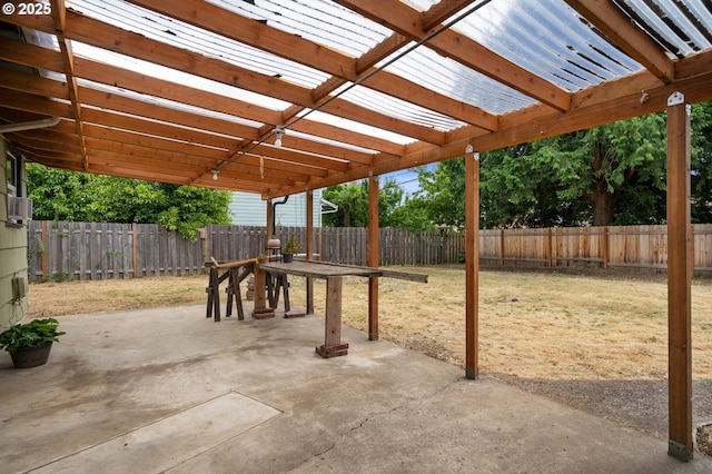 4220 SE 130th Ave, Portland, OR 97236 - fenced backyard featuring a patio and a pergola