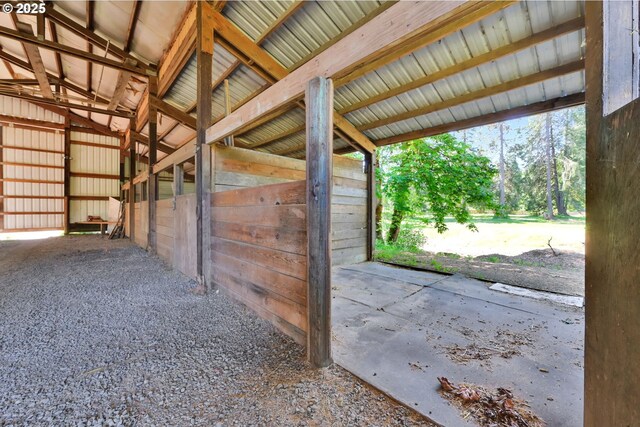 view of stable
