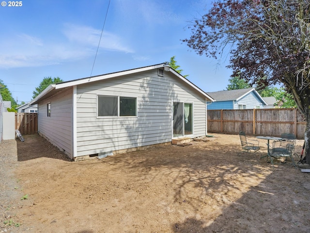 6103 SE 83rd Ave, Portland, OR 97266 - back of house with crawl space