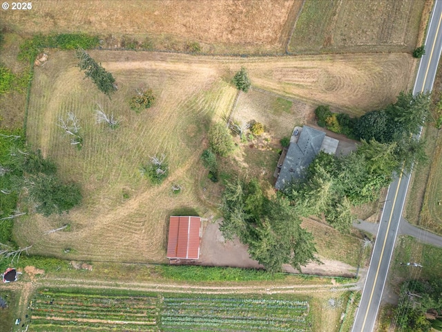 drone / aerial view featuring a rural view