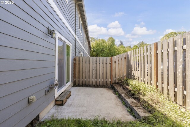 view of patio / terrace with a fenced backyard