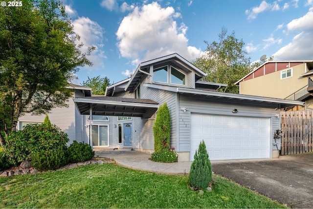1412 SW Chastain Ave, Gresham, OR 97080 - mid-century modern home with driveway and an attached garage