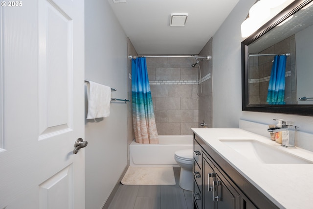 1412 SW Chastain Ave, Gresham, OR 97080 - full bathroom featuring vanity, shower / bath combination with curtain, and tile patterned flooring