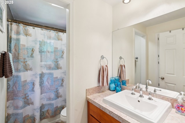 2202 NE 203rd Ave, Fairview, OR 97024 - full bath featuring toilet, curtained shower, and vanity