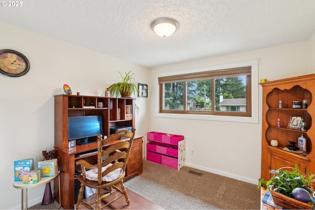 2202 NE 203rd Ave, Fairview, OR 97024 - carpeted home office with a textured ceiling and baseboards
