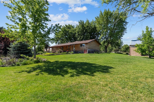 73594 Davis Ln, Pendleton, OR 97801 - view of grassy yard featuring an outbuilding