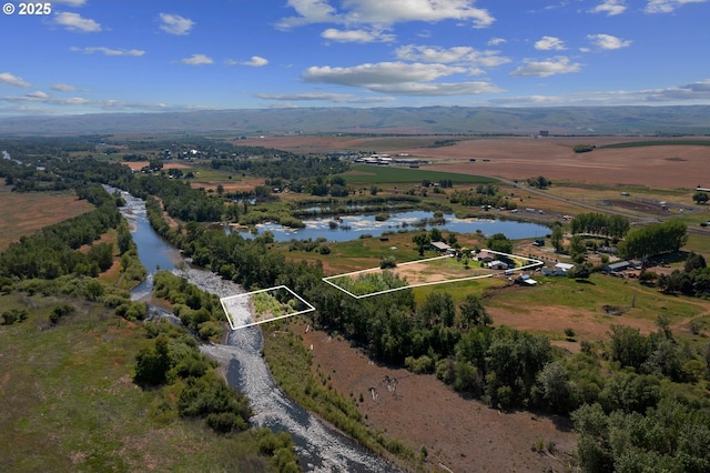 73594 Davis Ln, Pendleton, OR 97801 - view of rural area featuring property boundaries highlighted and a water and mountain view
