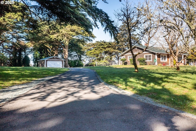 view of road featuring driveway