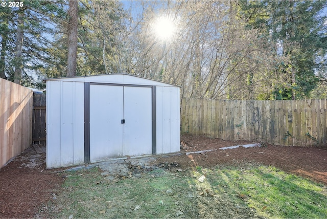 view of outbuilding