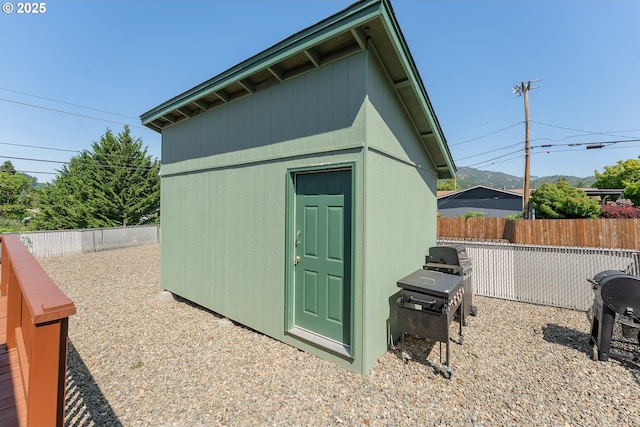 222 NE Darcie Way, Myrtle Creek, OR 97457 - view of shed with a fenced backyard