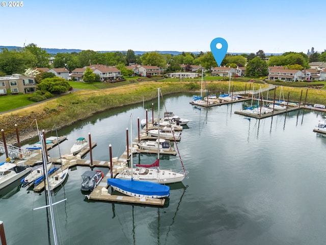 620 N Hayden Bay Dr, Portland, OR 97217 - dock area with a water view and view of marina