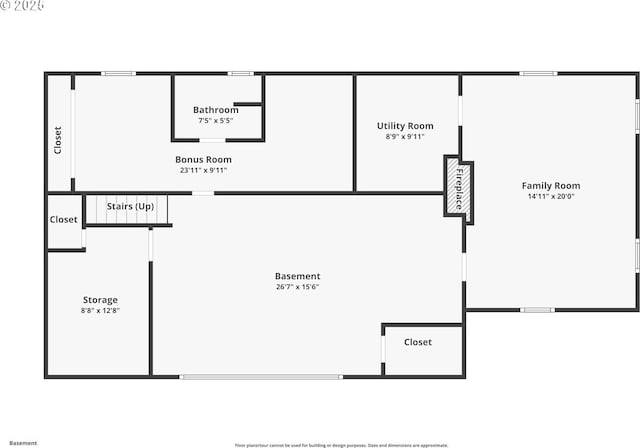 1805 NE Saratoga St, Portland, OR 97211 - room layout