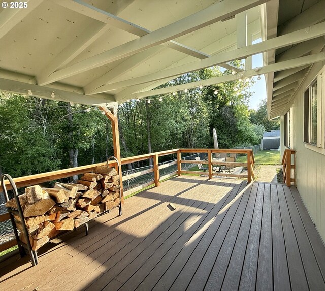 1689 NW Martin Ave, Roseburg, OR 97471 - wooden deck featuring view of scattered trees