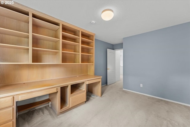 16605 SW Sumac St, Beaverton, OR 97007 - unfurnished office with built in desk, light carpet, and baseboards