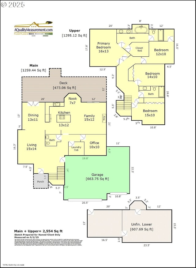 16605 SW Sumac St, Beaverton, OR 97007 - property floor plan