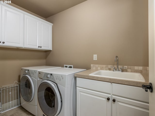 7760 SW Hyland Way, Beaverton, OR 97008 - laundry room featuring cabinet space and washing machine and dryer