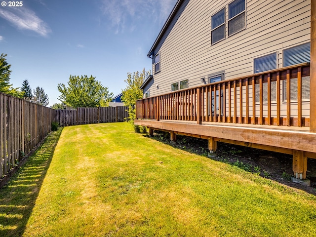 7760 SW Hyland Way, Beaverton, OR 97008 - view of yard featuring a wooden deck