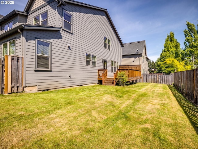 7760 SW Hyland Way, Beaverton, OR 97008 - rear view of house with a wooden deck