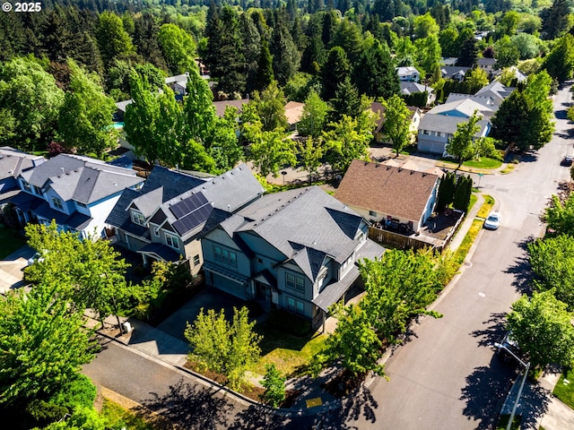 7760 SW Hyland Way, Beaverton, OR 97008 - aerial view of residential area with a heavily wooded area