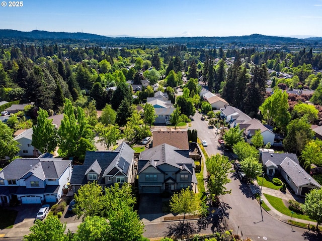 7760 SW Hyland Way, Beaverton, OR 97008 - aerial perspective of suburban area with a heavily wooded area