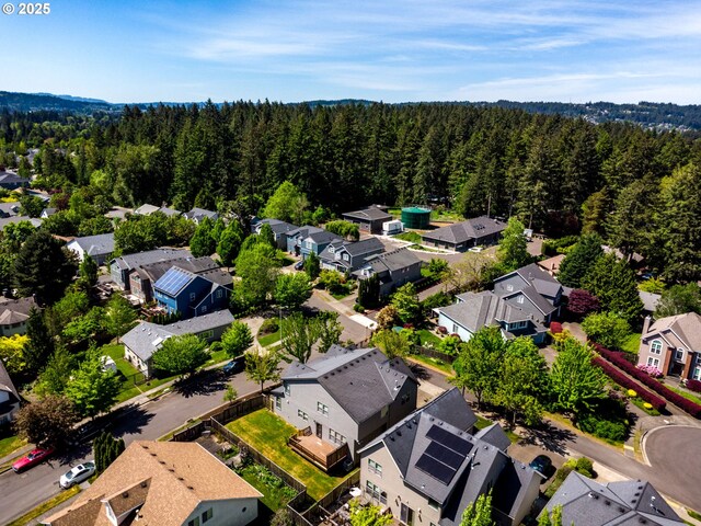 7760 SW Hyland Way, Beaverton, OR 97008 - aerial perspective of suburban area with a heavily wooded area
