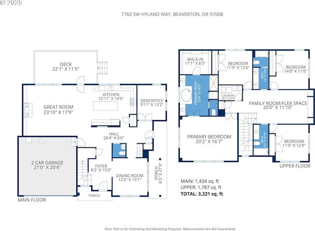 7760 SW Hyland Way, Beaverton, OR 97008 - floor plan / room layout