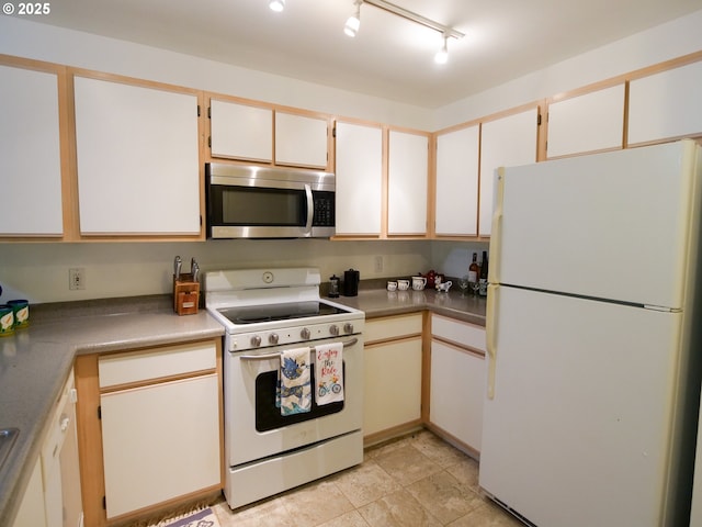 kitchen featuring white appliances