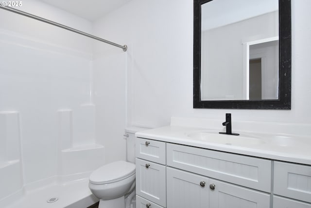 2718 SE 138th Ave Unit 64, Portland, OR 97236 - bathroom with a shower, toilet, and vanity