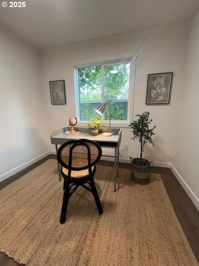 2718 SE 138th Ave Unit 64, Portland, OR 97236 - dining room with baseboards and dark wood-style flooring