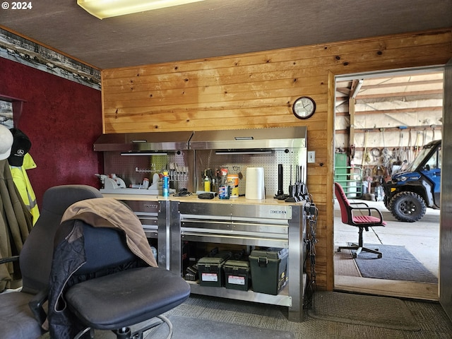 42139 Dry Gulch Rd, Richland, OR 97870 - interior space featuring wood walls
