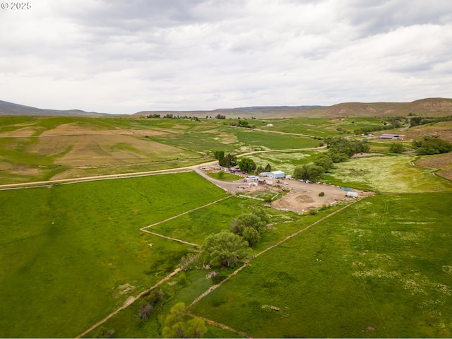 42139 Dry Gulch Rd, Richland, OR 97870 - aerial view of property's location with rural landscape and mountains