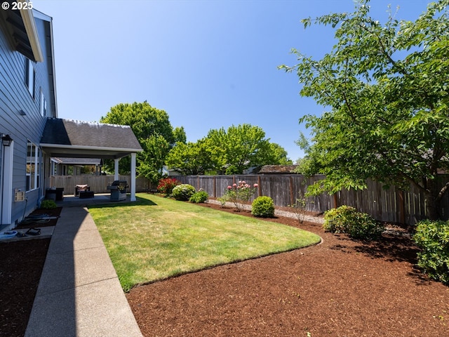 3111 Bartley Pl, Albany, OR 97322 - fenced backyard with a patio area