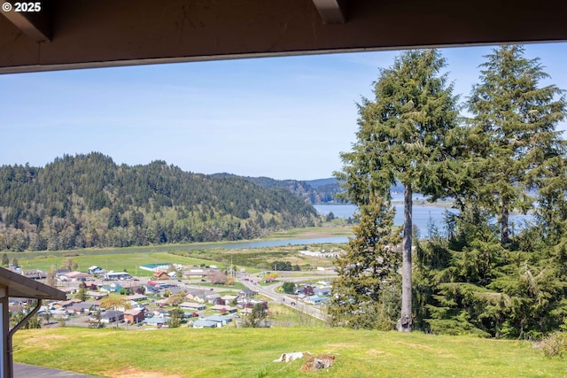 625 Crestview Dr, Reedsport, OR 97467 - mountain view featuring a heavily wooded area and a nearby body of water