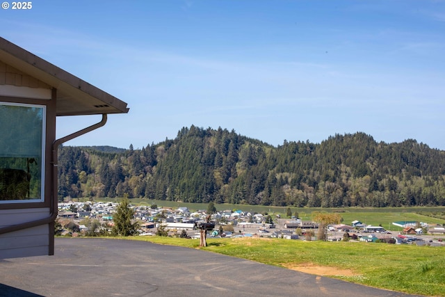 625 Crestview Dr, Reedsport, OR 97467 - mountain view featuring a heavily wooded area