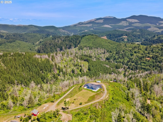 1091 N Echo Mountain Rd, Otis, OR 97368 - bird's eye view of a forest and a mountainous background