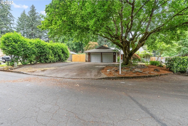 view of front of home featuring a garage