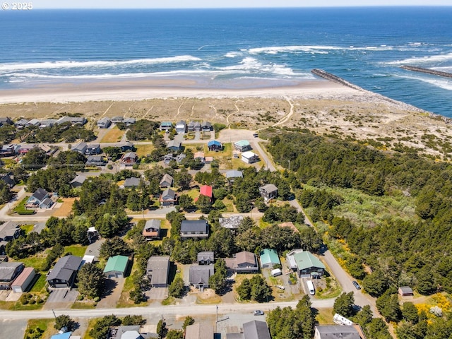 26750 David Ave, Rockaway Beach, OR 97136 - aerial view of property's location featuring expansive beach and nearby suburban area