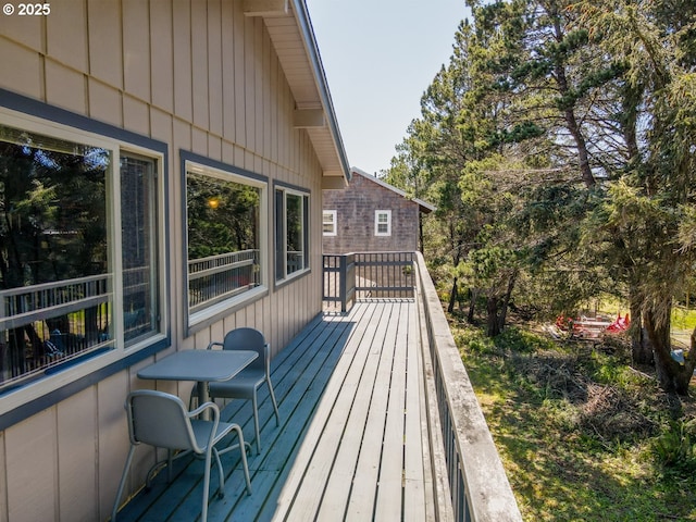 26750 David Ave, Rockaway Beach, OR 97136 - view of wooden deck